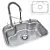 DS740 Luxury Sink with Mixer 3D model small image 1