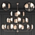 Elegant Leaf Chandelier 3D model small image 1