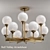 Elegant Ball Valley Chandelier 3D model small image 1