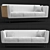 Stylish and Modern Goetz Sofa 3D model small image 1