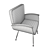 Sleek Ekom Light Chair - Modern Design, Texture Overlay, Vray Render 3D model small image 2