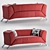 Luxurious REDSOFA - Sleek and Stylish Comfort 3D model small image 1