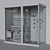 Finnish Sauna with Shower: Compact and Luxurious 3D model small image 2