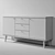 Elegant Primo Piaski Sideboard 3D model small image 3