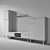 Primo Piaski Wall Unit: Stylish and Functional 3D model small image 3