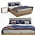 Sleek Arabeska Bed by Alples 3D model small image 1