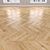 Oak Parquet: Herringbone, Linear, Chevron 3D model small image 3