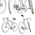 Sleek Dual-Tone Urban Bike 3D model small image 3