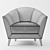 Elegant Christopherguy Odette Armchair 3D model small image 3