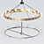 Industrial Rustic Ring Pendant Chandelier 3D model small image 1