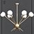 Modern Brutal Mace Chandelier 3D model small image 1