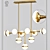 Peggy Guggen Brass Chandelier 3D model small image 1