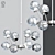 Minimalist Metal Chandelier 3D model small image 1