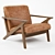 Bianca Solid Wood Chair: Simple Living Elegance 3D model small image 1