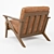 Bianca Solid Wood Chair: Simple Living Elegance 3D model small image 2