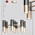 Modern IKE Chandelier: Sleek & Stylish 3D model small image 1