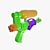 High-Powered Water Gun Toy 3D model small image 3