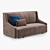 Italian Design, Fluid 3-Seater Sofa 3D model small image 1