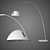 Elegant Parabole Lamp 3D model small image 2