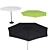 Palma: Stylish Round Garden Umbrella 3D model small image 2