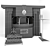 Glossy PBR Fireplace 3D model small image 2