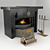 Glossy PBR Fireplace 3D model small image 3