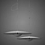 Modern UFO Inspired Chandelier 3D model small image 2