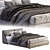 Alivar LAGOON Bed: Contemporary Elegance for Serene Sleep 3D model small image 1