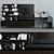 Sleek TV Stand Shelf 15 3D model small image 1