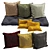 Cozy 2-Piece Decorative Pillows 3D model small image 1