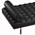 KNOLL Barcelona Leather Day Bed 3D model small image 2