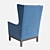 Brodie Upholstered Lounge Chair 3D model small image 2