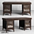 Reborn Oak-Frame Moonzana Desk 3D model small image 1