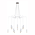 Maytoni Davida MOD035PL-12B Pendant Lamp: Black Metal & Acrylic, 12 Lights 3D model small image 1