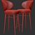 Elegant Louis Bar Chair 3D model small image 3