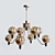 Elegant TUM Chandelier: Ø 82 × 63 cm, 8 Lamps 3D model small image 1