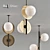 Modern Disc Chandelier: Vertical Elegance 3D model small image 1