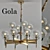 Gola 12 Contemporary Chandelier 3D model small image 1