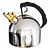 Sleek Alessi Kettle by Sapper 3D model small image 1