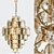 Elegant Crystal Chandelier 3D model small image 1