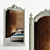 Elegant Baroque Carved Floor Mirror 3D model small image 1