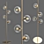 Orb Floor Lamp: Modern Elegance in Glossy Gold 3D model small image 3