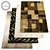 Modern Style Rugs Set with Bonus Textures 3D model small image 1