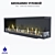 SappFire: Built-in Corner Fireplace Beauty 3D model small image 1