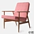 Modern Retro Lounge Chair - 366 Concept Fox 3D model small image 1