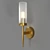 Bulrash 40.8071 Modern Brass Pendant with Clear Glass Shade 3D model small image 1