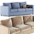 Comfy 3-Seat Ikea Vimle Sofa 3D model small image 1