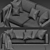 Elegant BoConcept Carlton Sofa 3D model small image 3