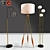 Sleek Floor Lamps Trio: Illuminate with Modern Style 3D model small image 1