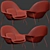Oceanic Comfort: Pacific Armchair 3D model small image 3